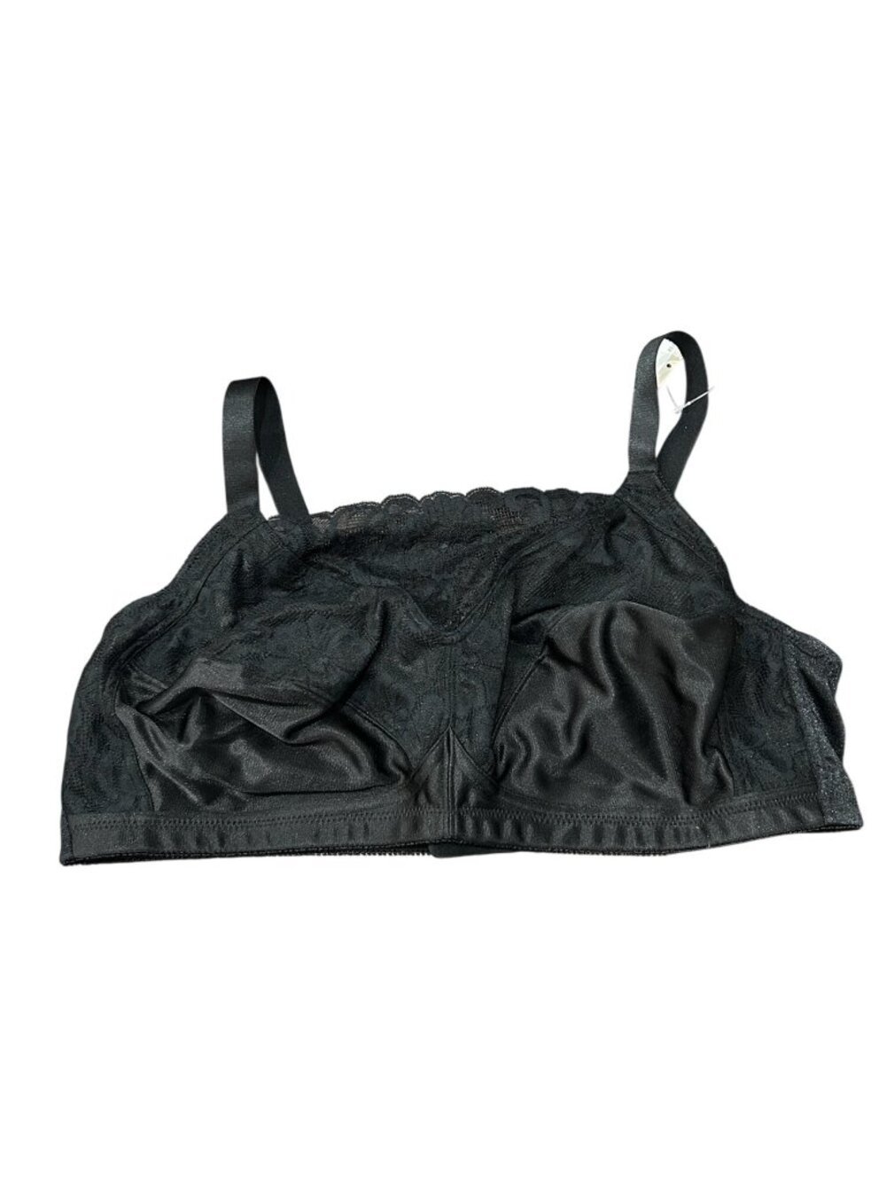 Amoena Isabel SB Black Lace Wire Free Post Surgery Bra Size 42D Minimalist NWT
